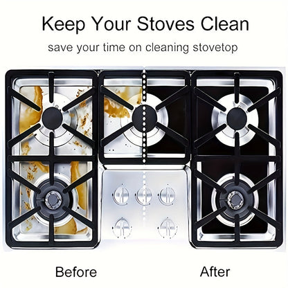 1pc/4pcs Kitchen Reusable Stove Covers - Burner Protection and Surface Protector - Easy-to-Clean Accessories for Kitchen