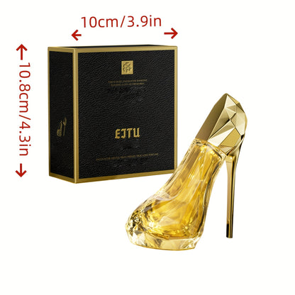 High Heel Styling Eau De Parfum Spray - Golden Natural Fragrance, Long-Lasting & Charming Perfume for Women & Girls, 30ML