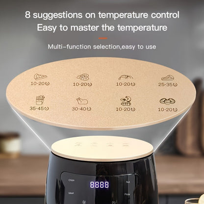 4.5L Large Capacity Air Fryer – 900W Oil-Less Cooking with Turbo Circulation, Even Heat Distribution – Ideal for Chicken, French Fries, Wings and More