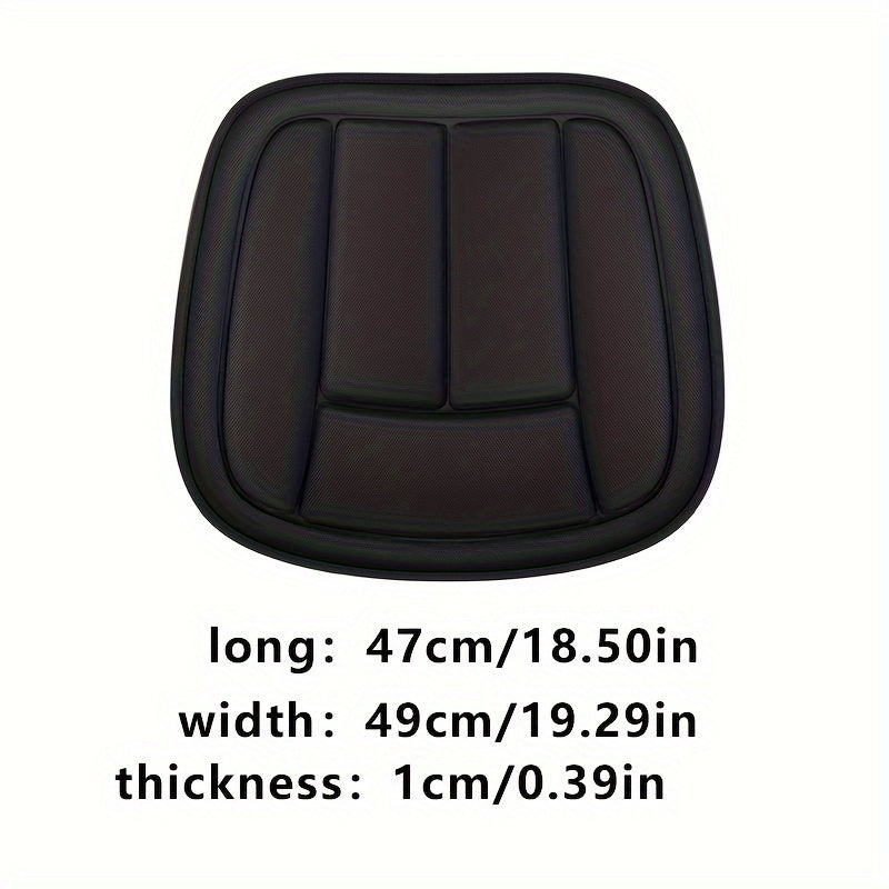 All-Season Universal Car Seat Cushion - Medium Soft, Non-Slip, Breathable Fabric, Portable Comfort Pad