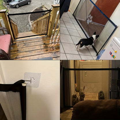 Ultimate Pet Safety Gate – Adjustable, Childproof Mesh Fence for Small Dogs – Quick-Fold, Portable, Easy-Install for Hallways, Doorways, Staircases – Durable Pet-Proof Home Protection