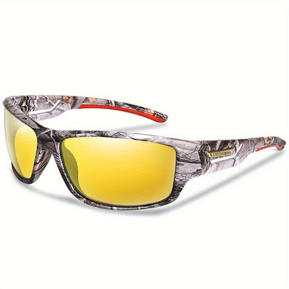 Polarized Night Vision Sunglasses for Driving & Cycling – UV400 Protection, Windproof Eyewear for Men & Women