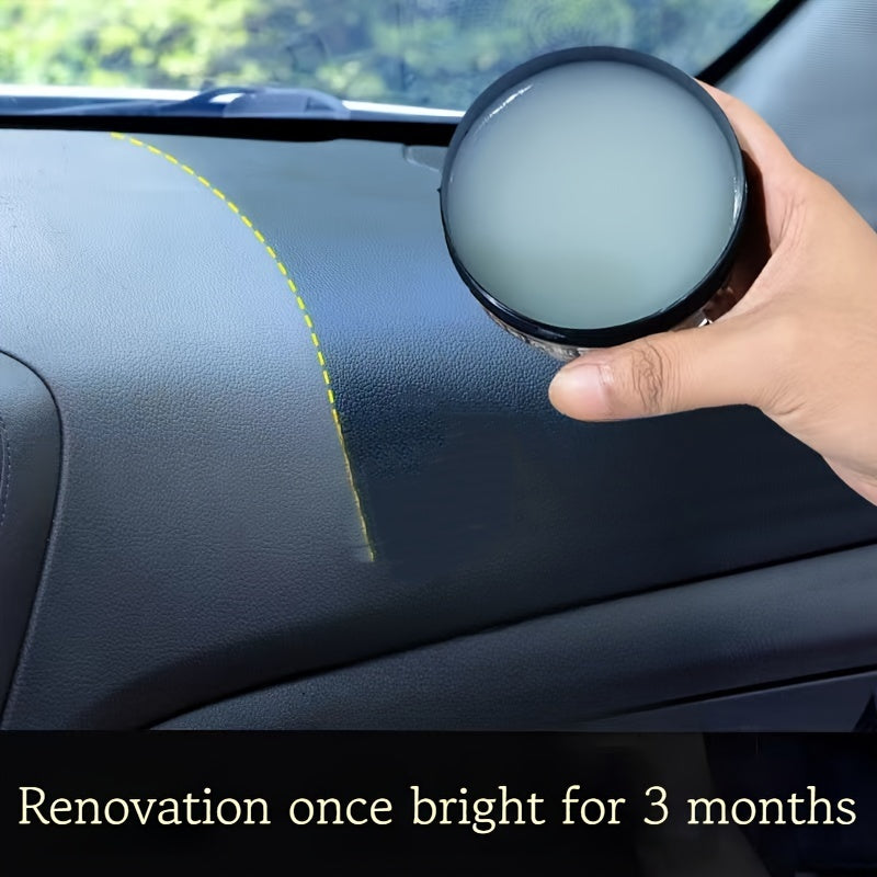 50G Upholstery Renewal Wax – ABS Resin Vehicle Interior Maintenance Cream, Non-Greasy Leather Conditioner for Dashboard and Seat Brightening