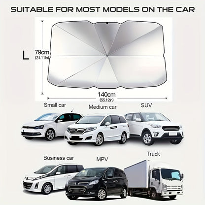 Portable Foldable Car Windshield Sunshade – Protect Your Car from the Sun