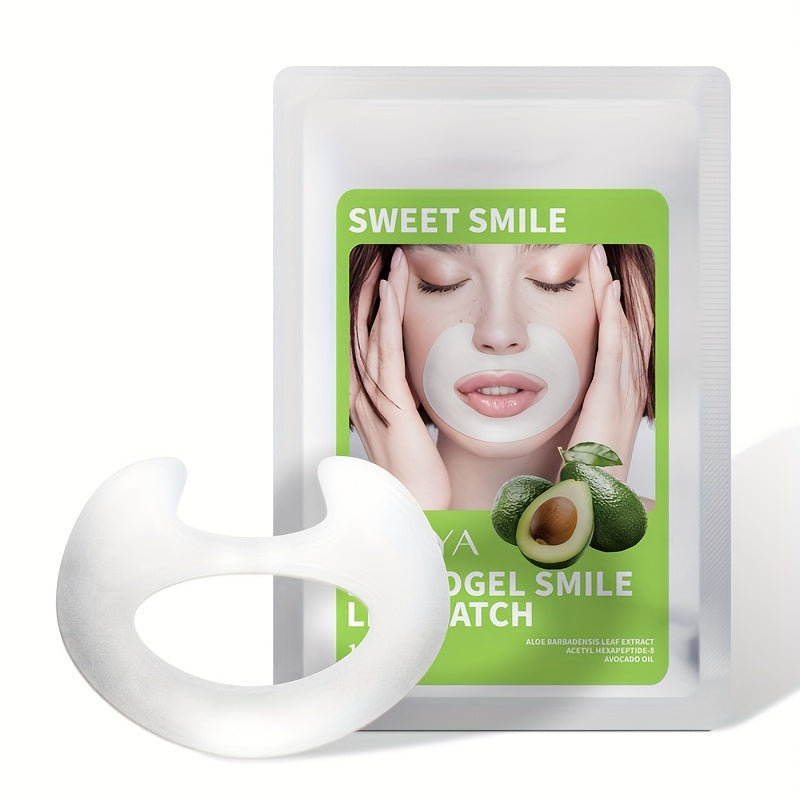 ILISYA Smile Line Patch - Aloe Vera and Niacinamide Gel Mask for Nourishing, Moisturizing, and Firming Facial Skin