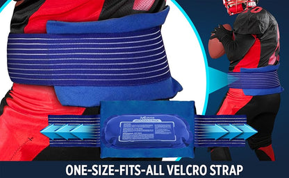 Medvice 2-Pack Reusable Gel Ice & Heat Wraps – Versatile Strap for Injuries, Joint Pain & Muscle Soreness