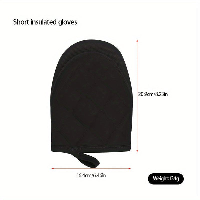 Multi-Ply Silicone Kitchen Oven Mitts - Non-Slip, Heat Resistant Gloves for Cooking and Baking - Food Safe - Perfect for Graduation, Juneteenth, Labor Day, and More - Pair
