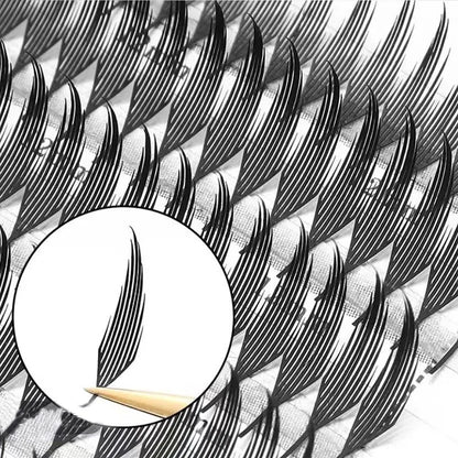 U Shape Lash Extensions — Soft Natural Premade Fan YY Bloom Eyelashes for DIY Application