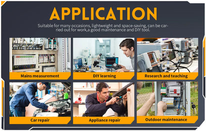 FNIRSI DSO510 DSO152 DSO153 Mini Handheld Digital Oscilloscope | 2-in-1, 48MS/s, 10MHz Bandwidth for Electronic Repair