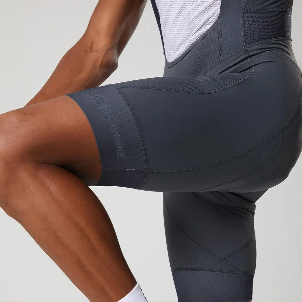 Ykywbike Men's Cycling Bib Shorts – Padded Quick-Dry Bike Tights for 6-Hour Rides, Outdoor Cycling Clothing