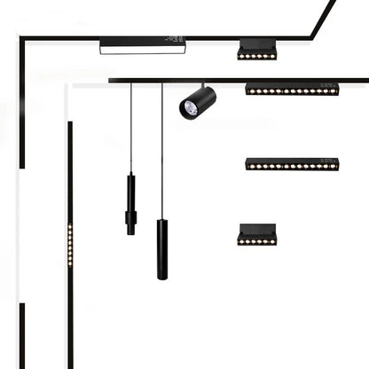 New Magnetic Track Light – Dimmable 48V LED Ceiling Lamp with Remote Control & No Main Light Design Spotlight