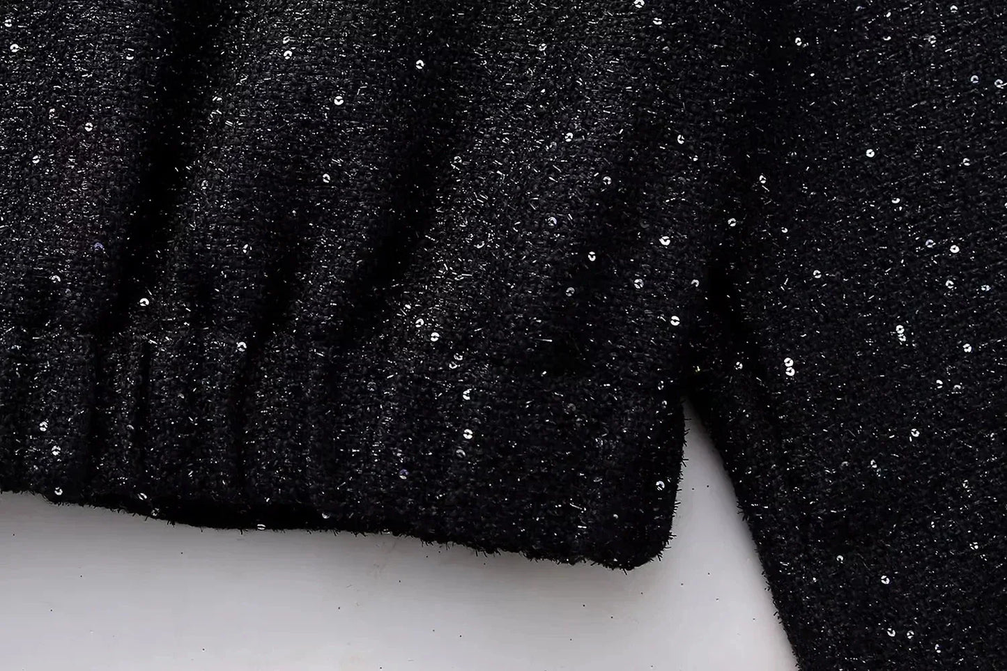 Nlzgmsj Women's Shiny Sequin Jacket – Y2K Gold Stand Collar Long Sleeve Short Coat, Autumn/Winter High Streetwear