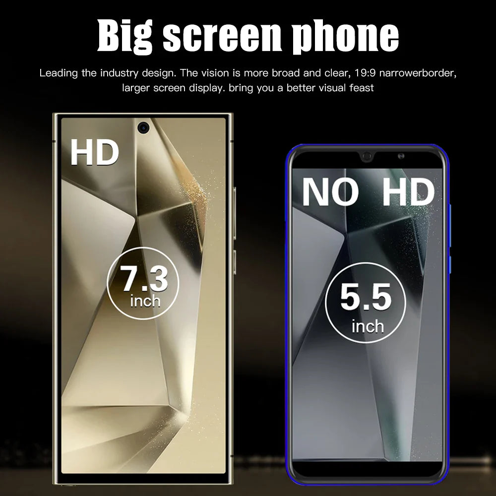2026 HOT S26 Ultra Smartphone — 7.3" HD Global Edition, Dual SIM, 7800mAh Battery & Facial Recognition
