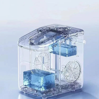 Portable Electric Ice Cube Maker - Automatic Bullet Round Ice Machine, 15kg/24H for Family, Bar, Coffee Shop, Kitchen, Office