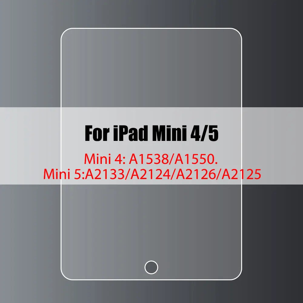 Tempered Glass Screen Protector for iPad 10.2, 9.7, 10.5, 10.9, Pro 11, New iPad 9/8/7/6/5, Air 4/3/2, Mini 2020-2022
