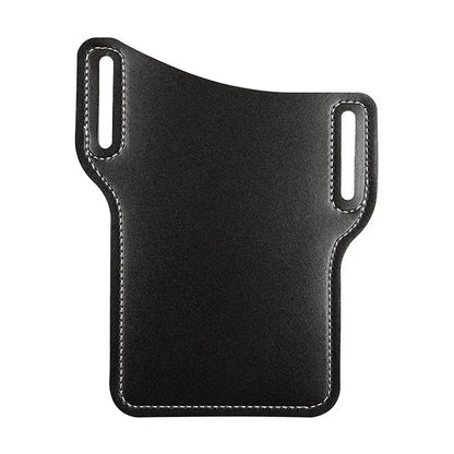 Men’s PU Leather Vintage Waist Bag – Phone Holster Belt Pouch for Travel & Hiking