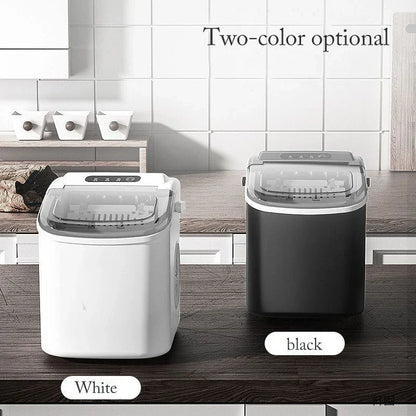 Portable Electric Ice Cube Maker - Automatic Bullet Round Ice Machine, 15kg/24H for Family, Bar, Coffee Shop, Kitchen, Office