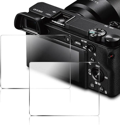 Tempered Glass Screen Protector for Sony A6400, A6300, A6000, A5000, NEX-7/6/5, A9, A77, A7 Series & ZV1 RX100 Cameras