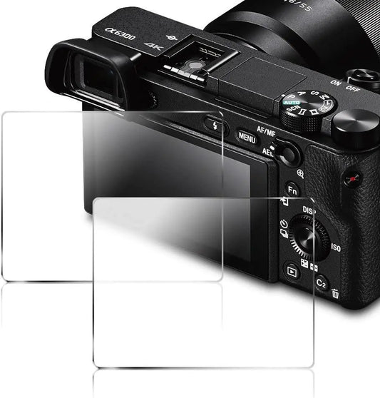 Tempered Glass Screen Protector for Sony A6400, A6300, A6000, A5000, NEX-7/6/5, A9, A77, A7 Series & ZV1 RX100 Cameras