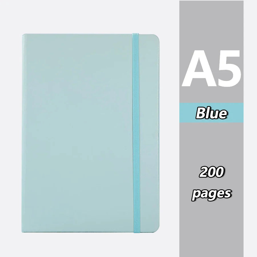 2PC Leather Notebook Set – 200-Page Lined Office Journal & Student Notepad