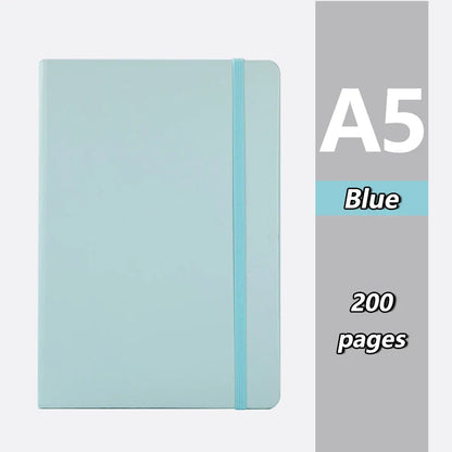 2PC Leather Notebook Set – 200-Page Lined Office Journal & Student Notepad