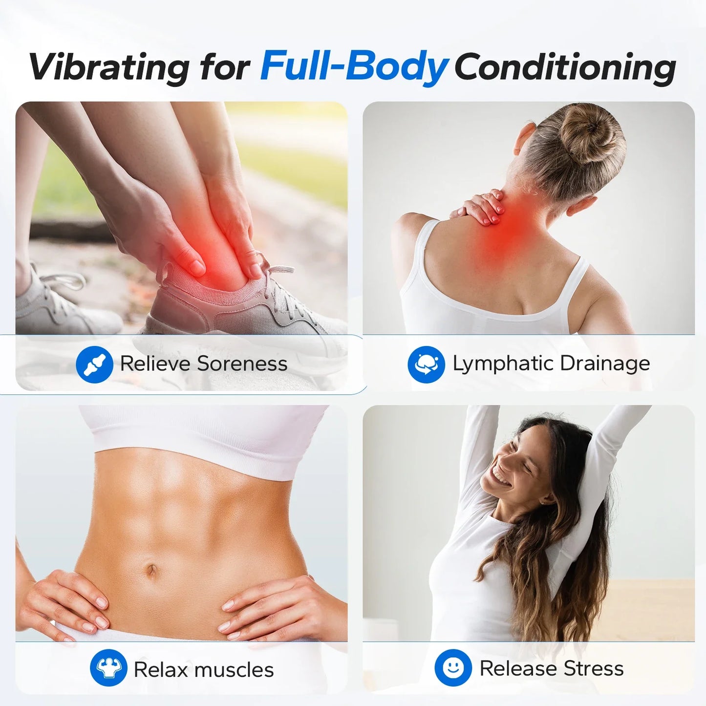 MERACH Vibration Plate Exercise Machine — Whole Body Fitness Platform for Weight Loss & Body Shaping