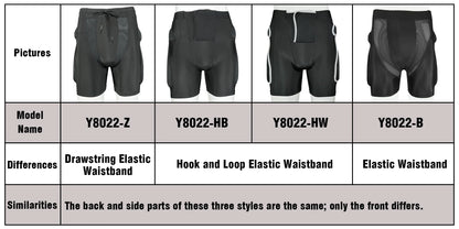 AVIVOR Protective Padded Shorts for Snowboarding, Skating & Skiing – Full Hip, Butt & Tailbone Protection