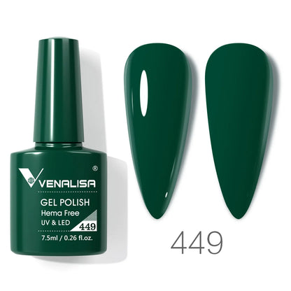 VENALISA 7.5ml HEMA-Free Nail Gel Polish – VIP4 Semi-Permanent Soak-Off UV/LED Gel Varnish, Full Coverage Nail Lacquer