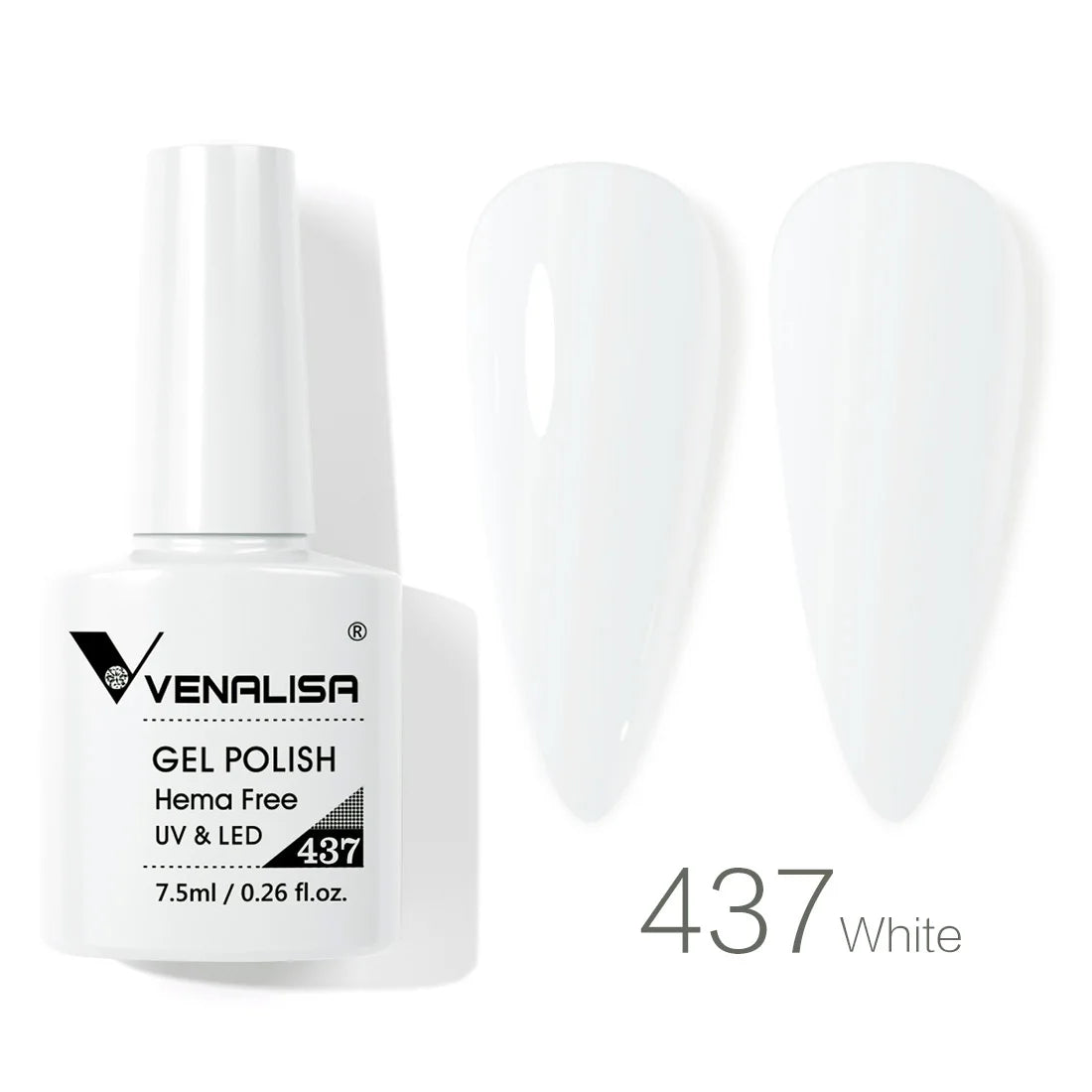 VENALISA 7.5ml HEMA-Free Nail Gel Polish – VIP4 Semi-Permanent Soak-Off UV/LED Gel Varnish, Full Coverage Nail Lacquer