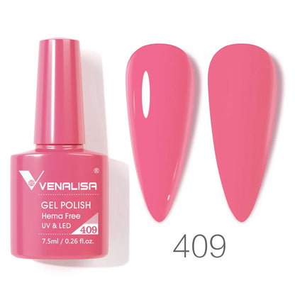 VENALISA 7.5ml HEMA-Free Nail Gel Polish – VIP4 Semi-Permanent Soak-Off UV/LED Gel Varnish, Full Coverage Nail Lacquer