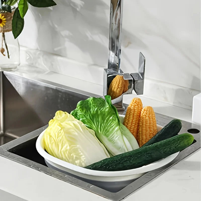 3-Pack Collapsible Tub Wash Basin & Laundry Baskets – Space-Saving Storage Containers for Camping, Hiking, Home & Fruit Washing