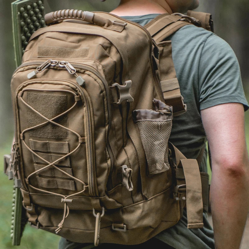 65L Tactical Outdoor Backpack — Large Capacity Military Hiking & Camping Rucksack for Men