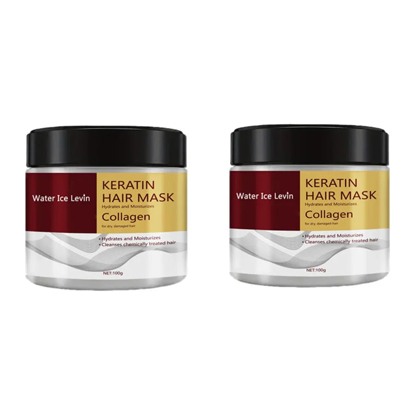 Collagen & Keratin Hair Mask – Deep Moisturizing Conditioner for Frizz Control, Damaged Hair Repair, Soft & Smooth Revitalizing Hair Care Treatment