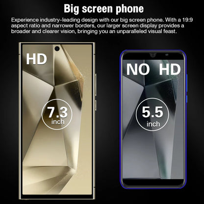 2026 HOT S26 Ultra Smartphone — 7.3" HD Global Edition, Dual SIM, 7800mAh Battery & Facial Recognition