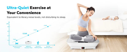 MERACH Vibration Plate Exercise Machine – Whole Body Workout Fitness Platform for Weight Loss & Shaping