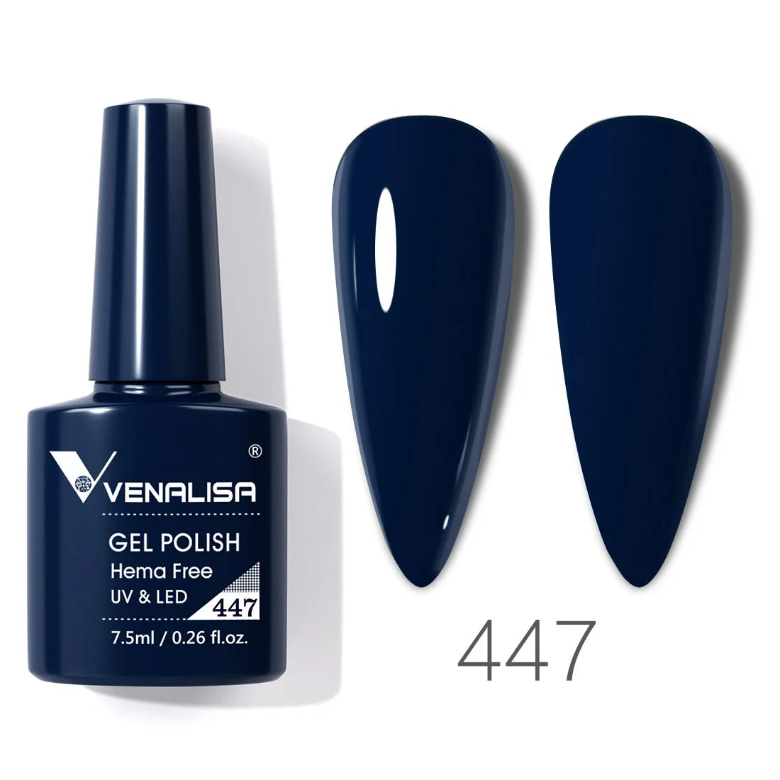 VENALISA 7.5ml HEMA-Free Nail Gel Polish – VIP4 Semi-Permanent Soak-Off UV/LED Gel Varnish, Full Coverage Nail Lacquer