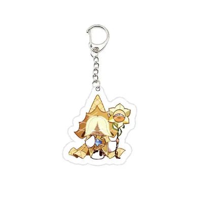 Game Chibis Shadow & Milk Cookie Keychains – Acrylic Bag Pendant for Coffee Brea & Pure Vanilla Fans Gifts