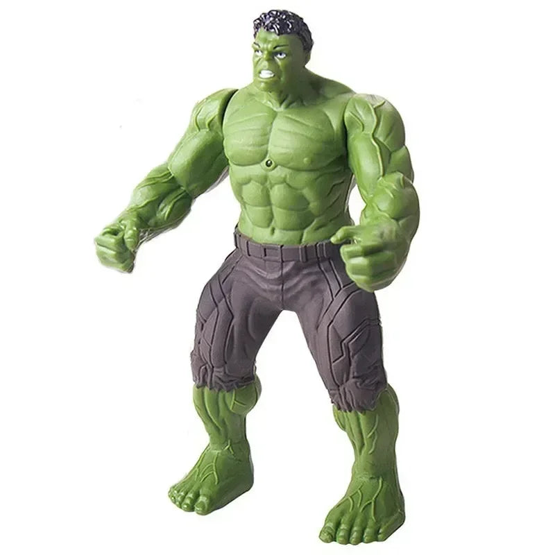 17cm Marvel Anime Action Figures – Spiderman, Hulk, Iron Man Toys for Kids, Cartoon Glow Doll Christmas Gift