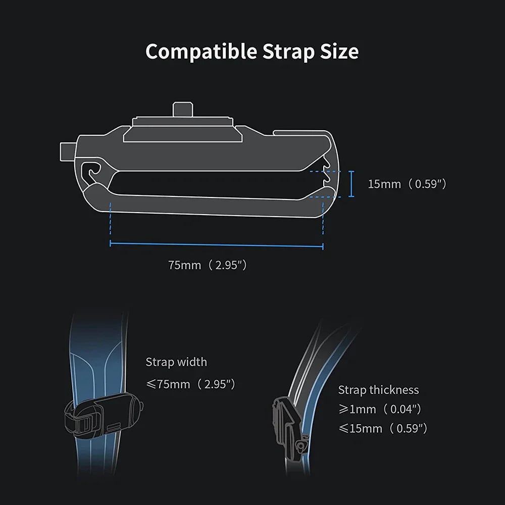 PGYTECH Beetle Camera Clip with Plate — Quick Release System for Sony, Nikon, DSLR & Action Cameras with Backpack Strap Mount