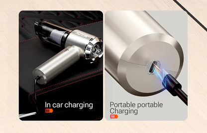 SZUK Mini Wireless Car Vacuum Cleaner – 98500Pa Powerful Suction, Handheld Portable Vacuum for Car Cleaning