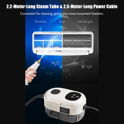 2500W High Pressure Steam Cleaner – Intelligent Household Cleaner for Air Conditioner, Kitchen, Car & Floors