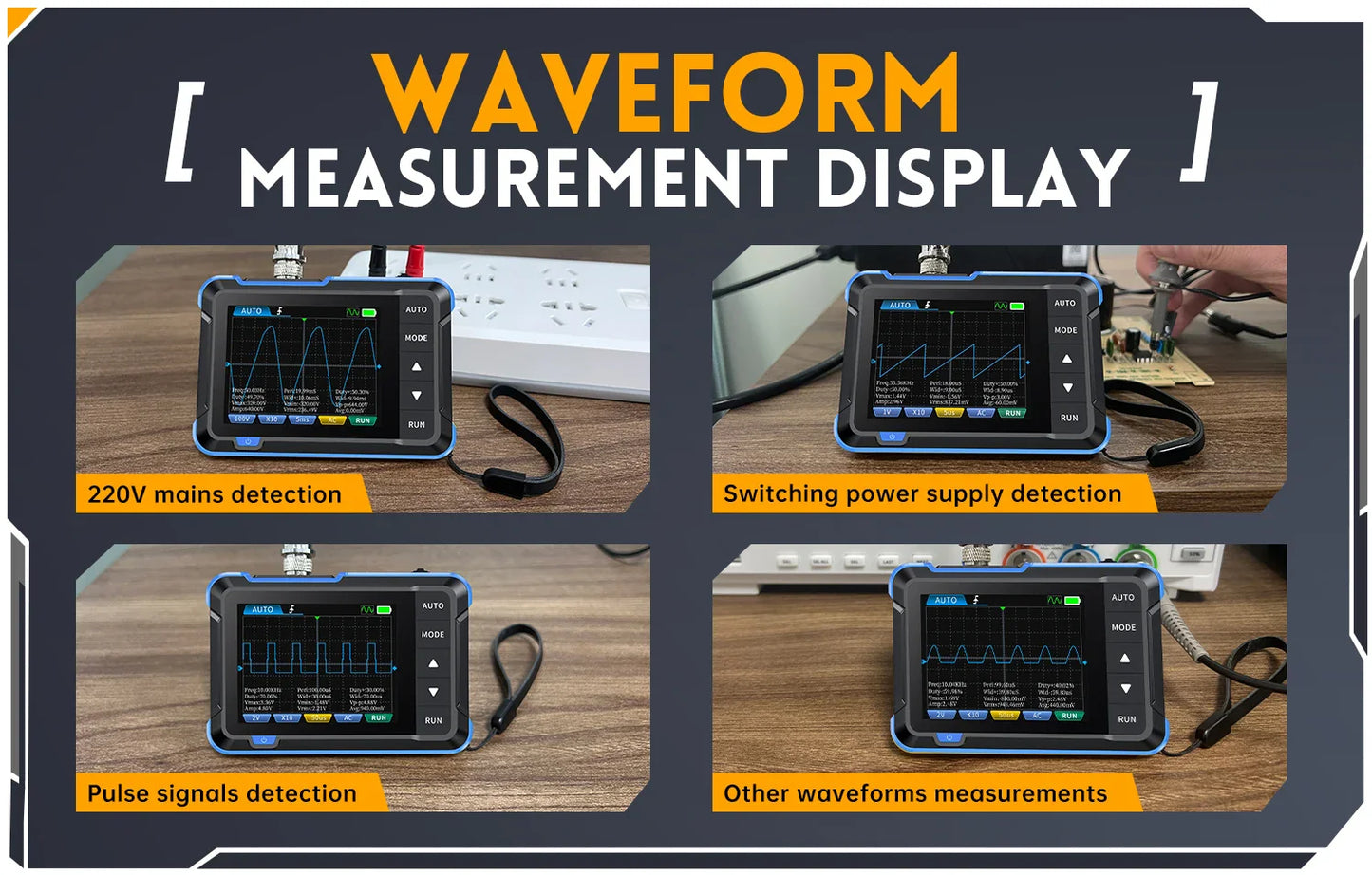 FNIRSI DSO510 DSO152 DSO153 Mini Handheld Digital Oscilloscope | 2-in-1, 48MS/s, 10MHz Bandwidth for Electronic Repair