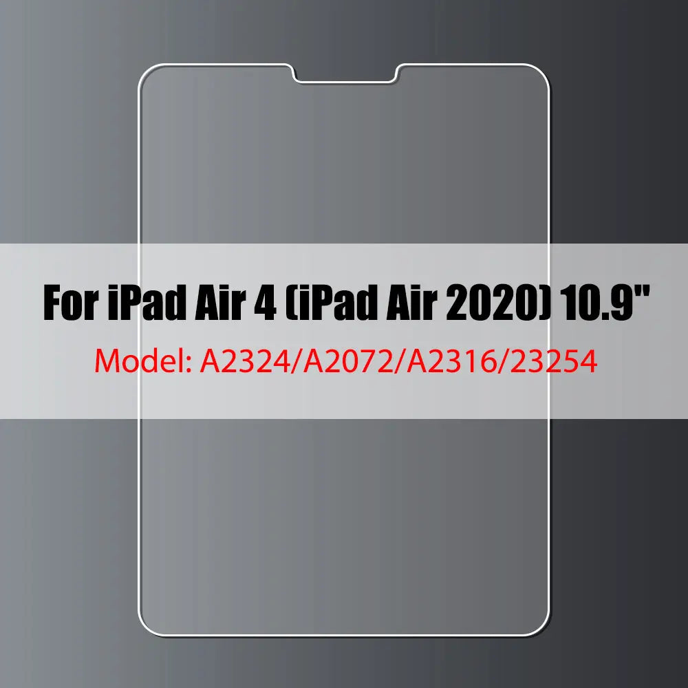 Tempered Glass Screen Protector for iPad 10.2, 9.7, 10.5, 10.9, Pro 11, New iPad 9/8/7/6/5, Air 4/3/2, Mini 2020-2022