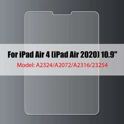Tempered Glass Screen Protector for iPad 10.2, 9.7, 10.5, 10.9, Pro 11, New iPad 9/8/7/6/5, Air 4/3/2, Mini 2020-2022