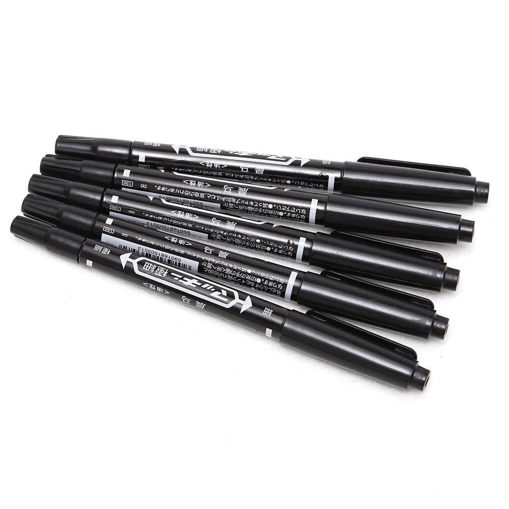 10pcs Waterproof Tattoo Skin Marker Pens – Permanent Makeup Scribe Tools with Ink