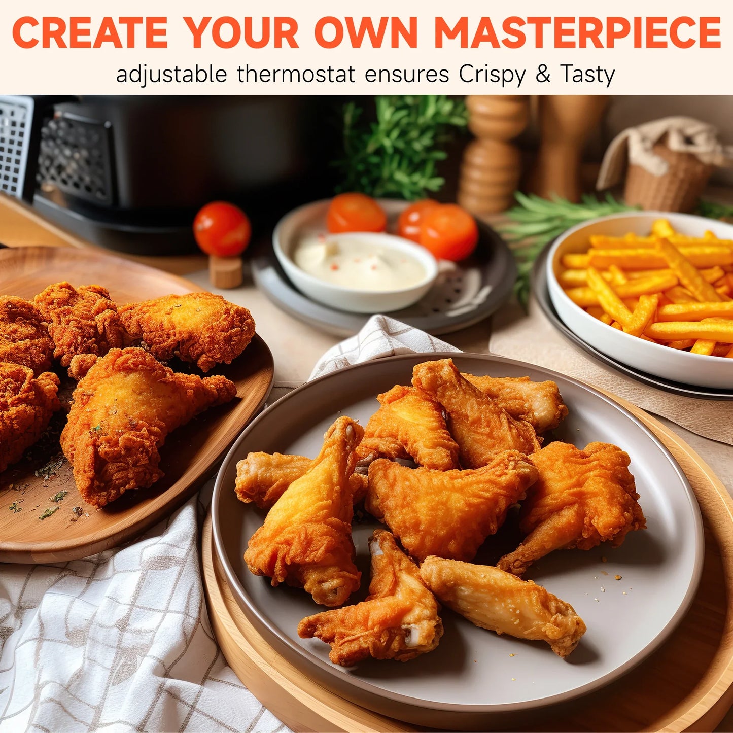 2.5L Electric Deep Fryer – Large Capacity Oil Frying Machine for Fried Chicken, Fries, Commercial & Countertop Use