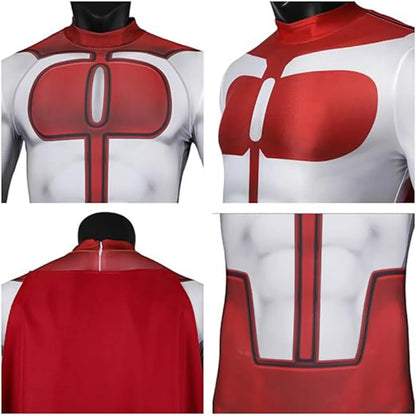 Invincible Omni-Man Cosplay Costume — Adult Zentai Jumpsuit for Nolan Grayson Roleplay, Halloween & Carnival Party