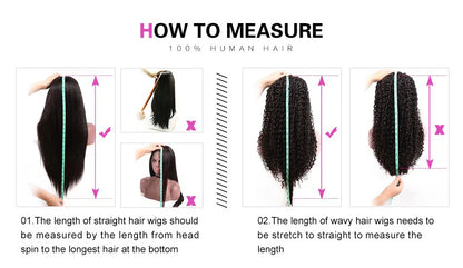 250 Density Deep Curly Wave 360 HD Lace Front Human Hair Wig – Water Wave 13x6 Lace Frontal Glueless Wig, 100% Human Hair