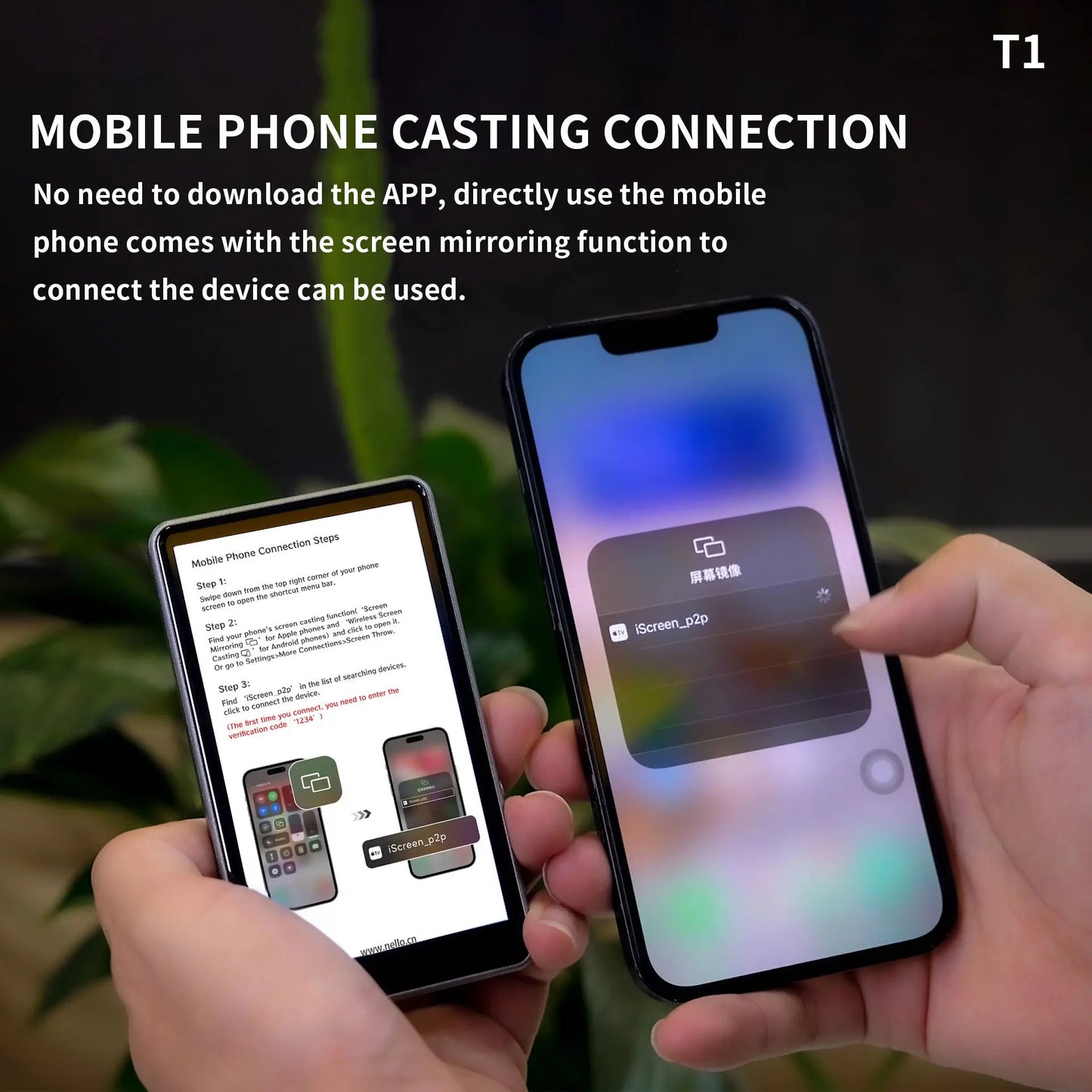 Magnetic Phone Monitor for Vlog – Self-Timer Rear Camera Screen for Live Streaming & Content Creation