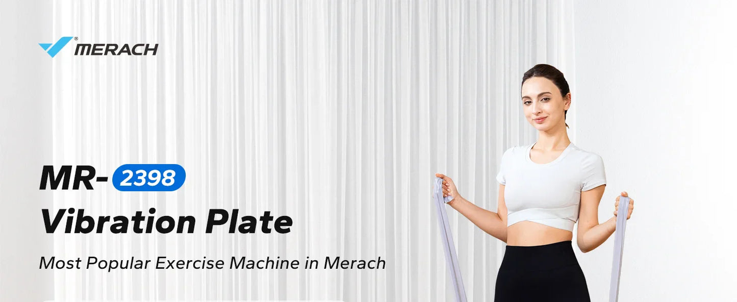 MERACH Vibration Plate Exercise Machine — Whole Body Fitness Platform for Weight Loss & Body Shaping